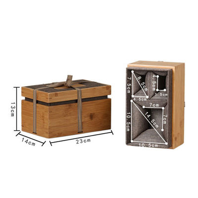 彫刻されたロゴ ギフトパッケージ ボックス 環境 バンブーとポリエステル 男性用時計 ボックス