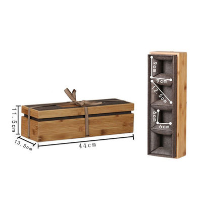 彫刻されたロゴ ギフトパッケージ ボックス 環境 バンブーとポリエステル 男性用時計 ボックス