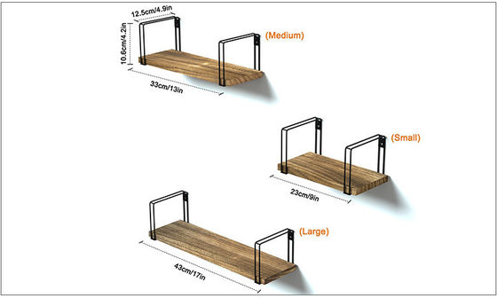 リビングルーム家具 壁棚 金属 木材 モダン 収納 キッチン 空間 節約