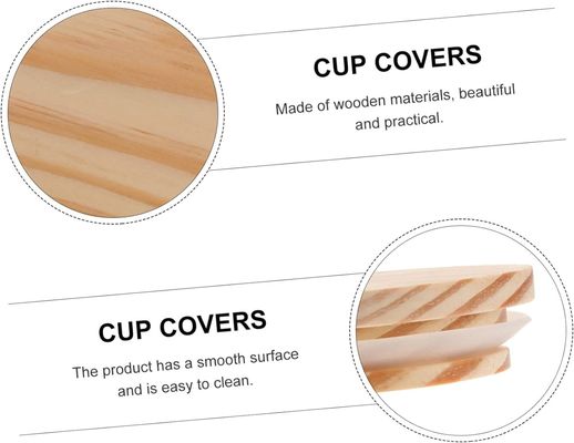 8pcs 木製の竹の蓋 漏れのないキャンドル ガラスボトル 空気密度の高いボトル 木製の蓋ボトル