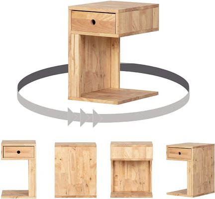 12.5 x 15.75 x 19.75インチ 漆喰付きナイトテーブル