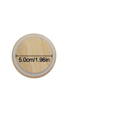 8 カスタム サイズ の 色とりどりの ボーホー パターン と バンブー の 蓋 を 備えた シリコン 密封 リング を パック する