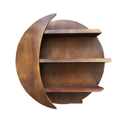 リビング 部屋 家具 壁に装着された 浮遊月水晶棚 精油の保管用