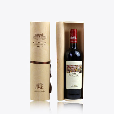 完成していない木製 ギフトボックス クラフト ビルク コーク ワイン ボックス 自然色のパッケージ