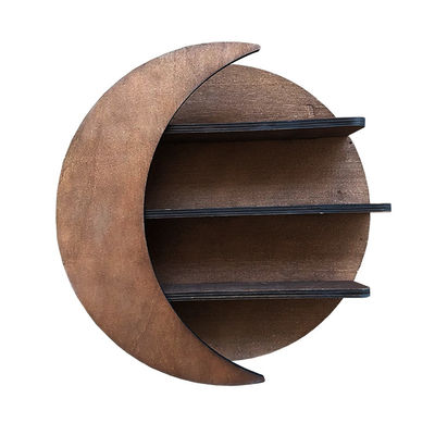 リビング 部屋 家具 壁に装着された 浮遊月水晶棚 精油の保管用