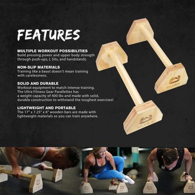 OEM/ODM 202405 超フィットネス 木製パラレットセット L座席とハンドスタンドプッシュアップ