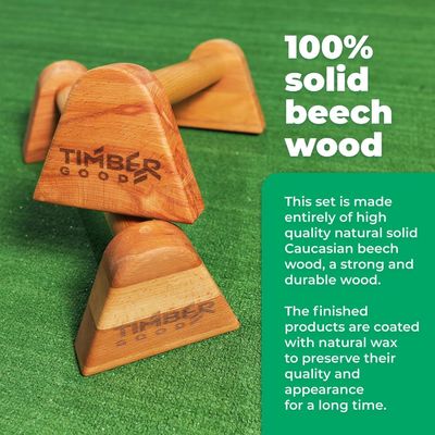 カスタマイズされたロゴ 木製の筋肉 プッシュアップ スタンド カリステニクス ワークアウト ジム機器