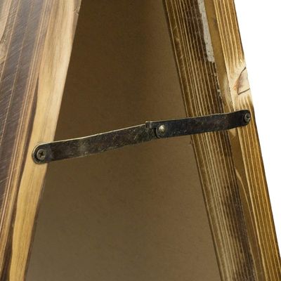 カフェやレストランのメニューのための燃焼木の二面立立石灰板