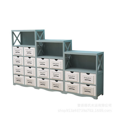 パインオーク 引き出しの箱 子供のための木のリビングルーム 収納キャビネット