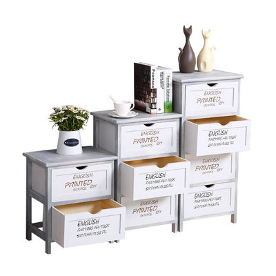 パインオーク 引き出しの箱 子供のための木のリビングルーム 収納キャビネット