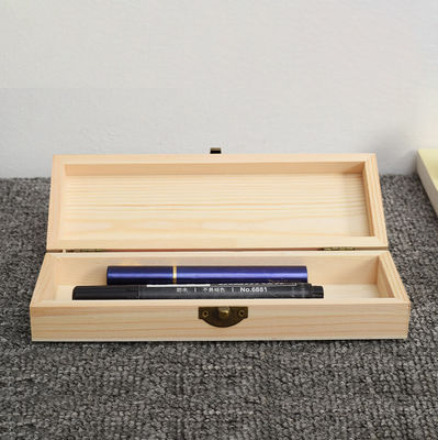 パーソナライズド パインウッド フリップ鉛筆ケース 文具とアクセサリーを整理する