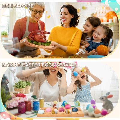 24 ホール リバーシブル 木製 変形 卵皿 野菜 を 配る チョークテリー 板