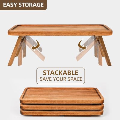 3 層 木製 カップケーキ 塔 展示 スタンド アカシア 木 折りたたみ 配給 トレイ 部品