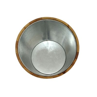 木製のアイスバケツ クーラー シンプルな色またはあなたの選択でカスタム木製のバケツ