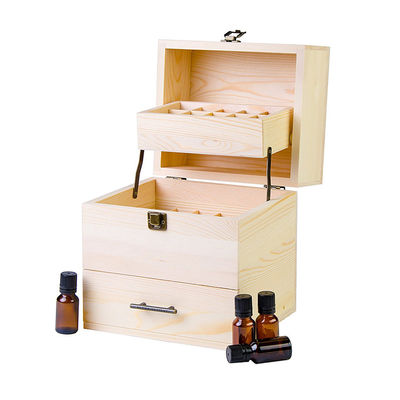 環境用木材から作られた分割器を持つ実用的な木材エッセンシャルオイル貯蔵箱