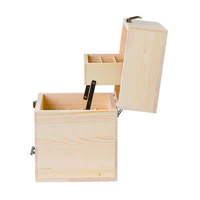 環境用木材から作られた分割器を持つ実用的な木材エッセンシャルオイル貯蔵箱