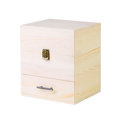 環境用木材から作られた分割器を持つ実用的な木材エッセンシャルオイル貯蔵箱