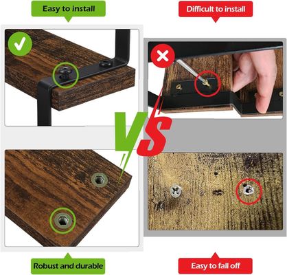 木製ディスプレイスタンド機能 空間節約 3階台 キッチンカウンタースパイスラックオーガナイザー