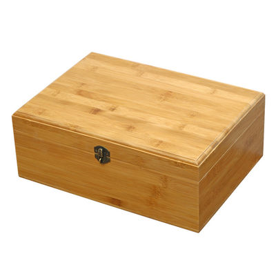 カスタマイズされたロゴ 受け入れられる 環境に優しい竹の長方形 木製 13x9x5cm 収納箱