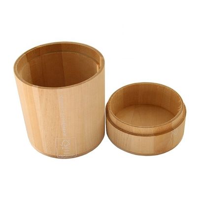 ヨーロッパ ビタルーックス 未完成 小型 木製 塗装 木製 シンプル カラー シリンダー ボックス