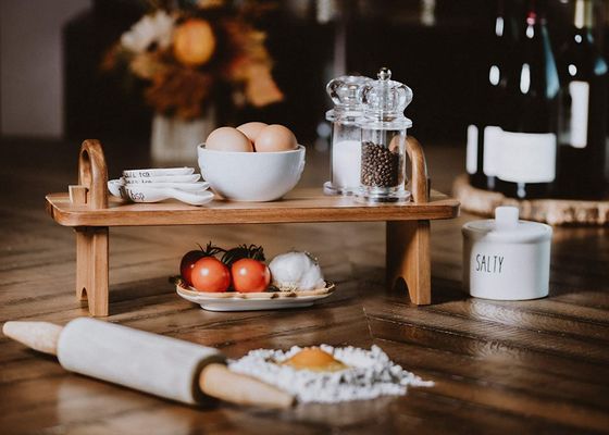 カスタマイズされたロゴ エレガント ハンドフィニッシュ 家庭用装飾 カウンター棚 オーガナイザー チーズボード