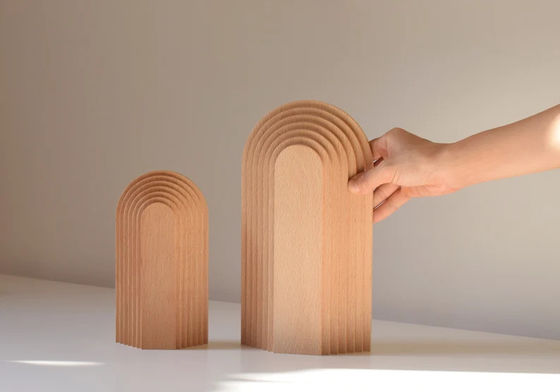 モダンデザイン オーダーメイド 木製家具 グラフィック イラストレーション アート 装飾 アーチ 彫刻