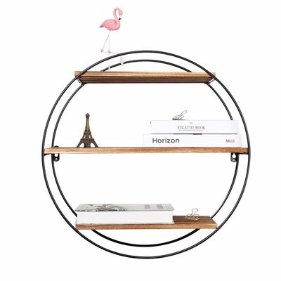 木製金属の写真フレームと展示用の浮遊式吊り棚