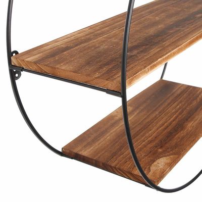 木製金属の写真フレームと展示用の浮遊式吊り棚