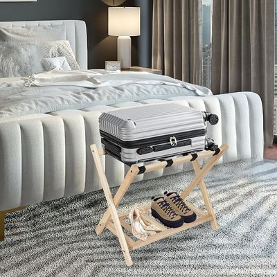 高量 2 階折りたたみ可能な荷物架 棚と重用ナイロンベルト