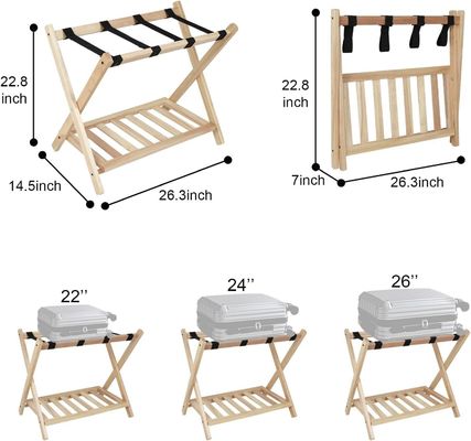 高量 2 階折りたたみ可能な荷物架 棚と重用ナイロンベルト
