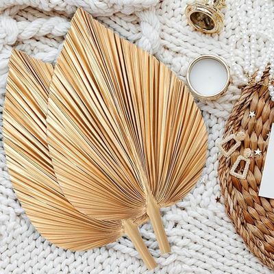 ビタルーックス ロゴ 環境に優しいコンポスタ可能な手 4個 大型天然金 乾燥したパーム葉