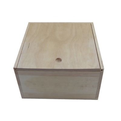 ロゴのカスタマイズのためにカスタマイズされた未完成の天然色の木製スライドトップボックス