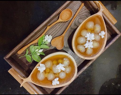 ビジネス ギフト 6 枚木製サラダ スプーンとフォークセット 無料サンプル提供