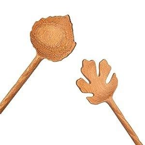 ビジネス ギフト 6 枚木製サラダ スプーンとフォークセット 無料サンプル提供