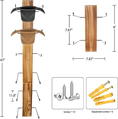 機能的なデザイン 多機能の壁マウント バンブー用の収納棚と帽子棚