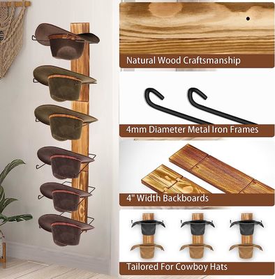 機能的なデザイン 多機能の壁マウント バンブー用の収納棚と帽子棚