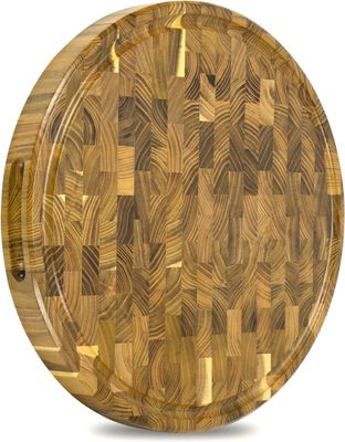 オーダーメイドサービス 環境に優しいデザインとジュース溝の 15 インチ木製切断板