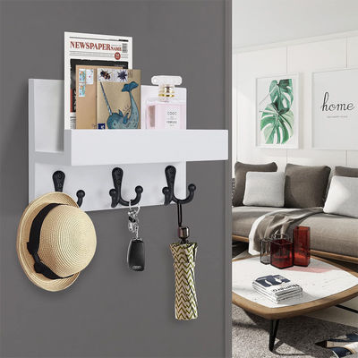 二階建ての壁マウント 収納棚 磁気家用 ハンガリングオーガナイザー ラック キーホルダー