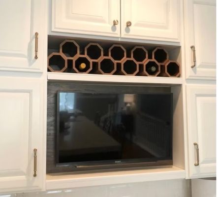 高量スタッケブル木製ワインホルダー オーダーメイド テーブルトップワインラック