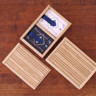 カスタマイズできる色 木製 スライディング 蓋 ボックス 名刺 シンプル カラー カスタム 注文