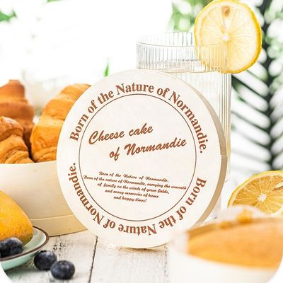 一般サイズ 生物分解性 木製のファニヤ シャフォンケーキ ボックス スナックパッケージングソリューション