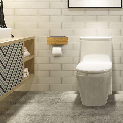 デスクまたはスポーツ バンブー ウォールマウント トイレットペーパーホルダー