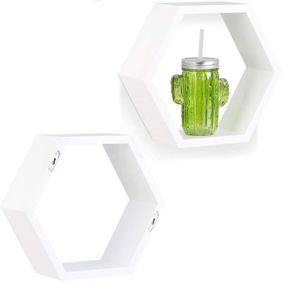 木造彫刻六角壁棚セット 農家の家具の装飾組織