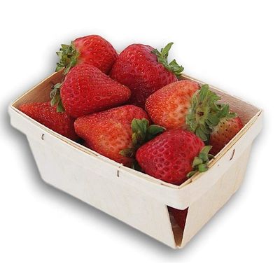 ビーチやポップル カーネール 木色 4 x 4 インチ ピント フルーツ パーティの飾り付け用のバスケット