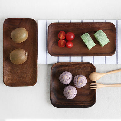 24.8x12.8x2cm 環境に優しい木製 仕立て北欧風の皿 無料サンプル