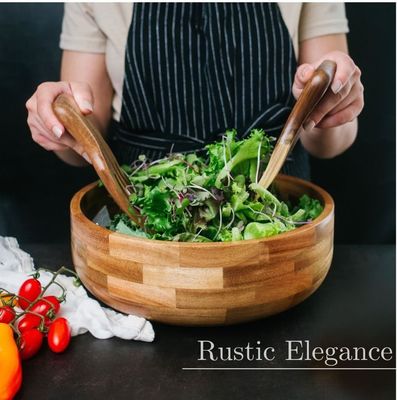 お祝いのバンブーサラダ碗セットを 器具とドレッシングボトルで完成させてください