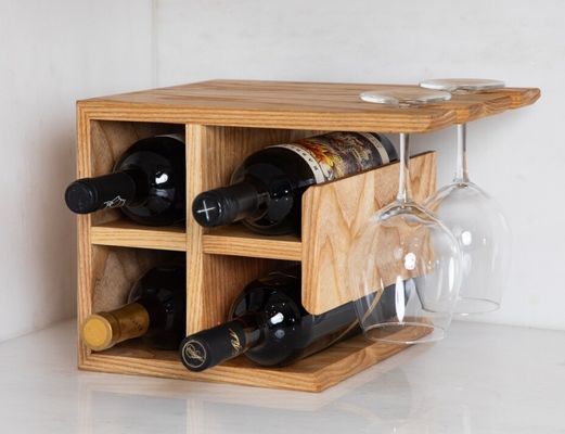 カスタマイズされたロゴ 硬木ワインラック 高量ワインホルダー