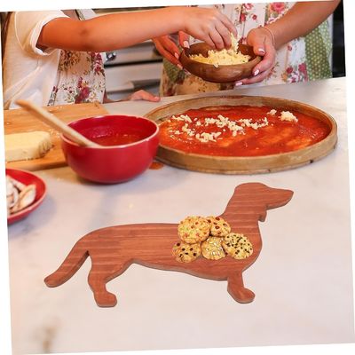 15.6"L x 1"W x 15.6"H チーズボード レーザー彫刻デザインのチャークテリーボード