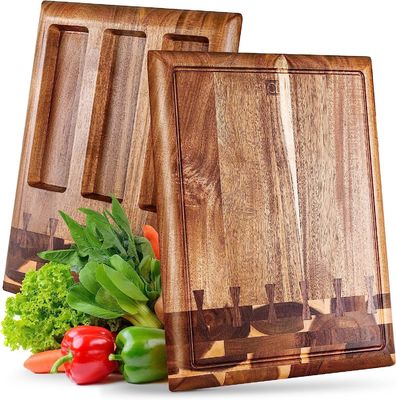 環境に優しい木材切断板,内蔵したジュース溝と取り外せる容器