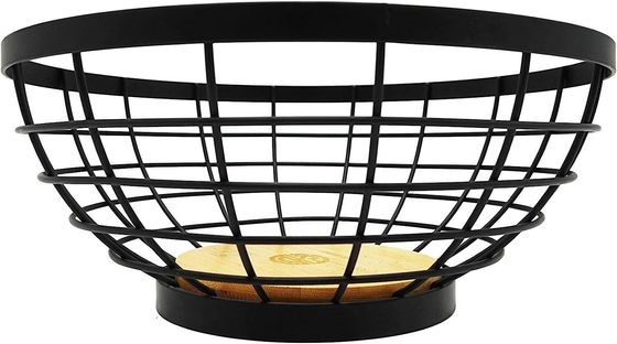 コンパクト 折りたたむ 木製 の 果物 鉢 で 空間 を 節約 する キッチン と リビング 室 の 収納